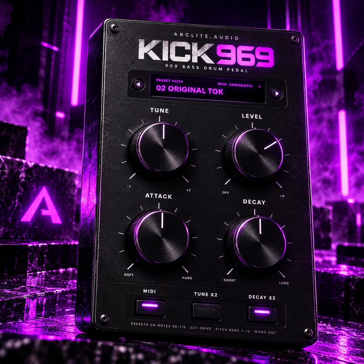 KICK 969 kick synthesizer product visual