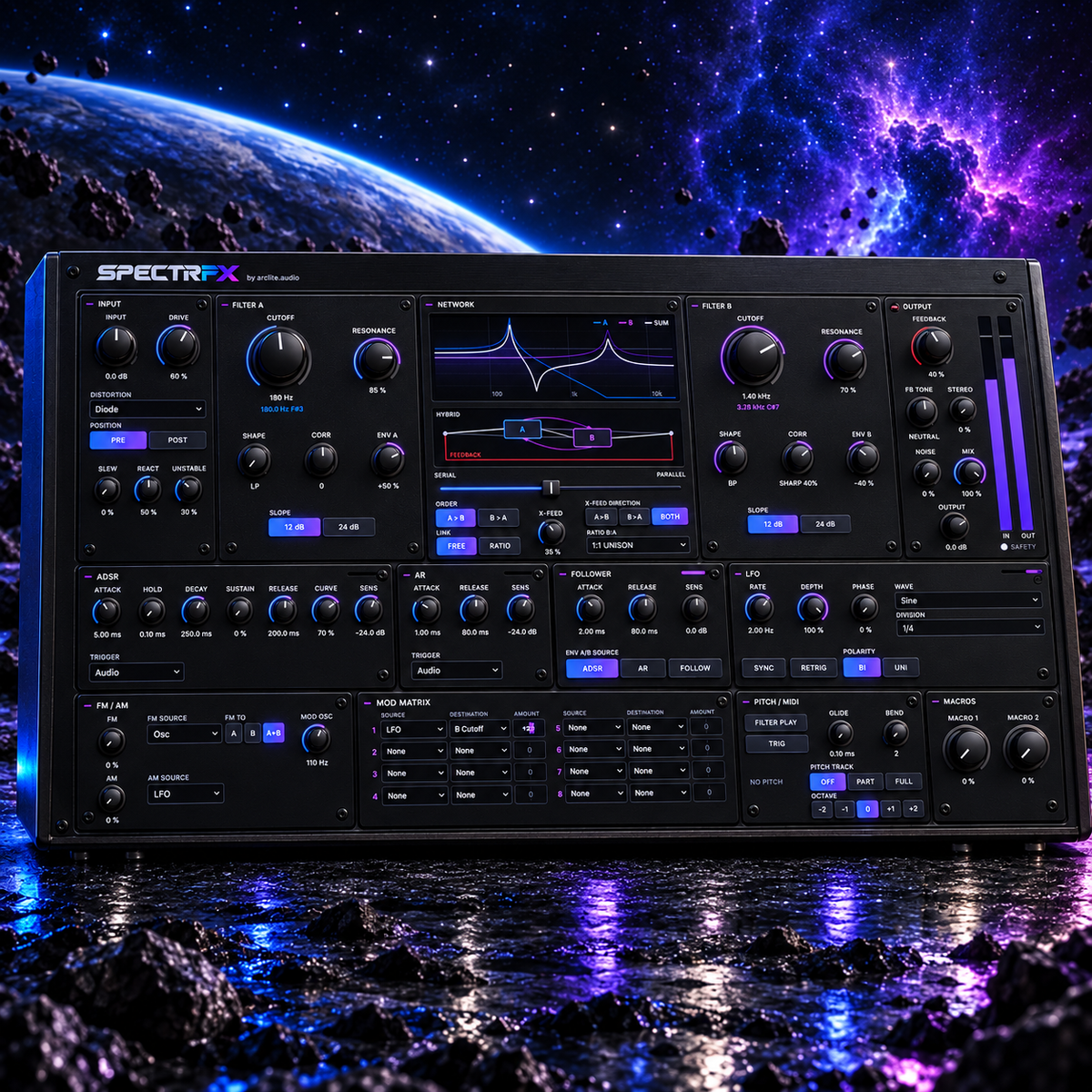 SPECTRFX dual filterbank product visual